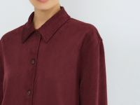 Рубашка из искусственной замши, Фиолетовый