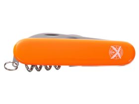 Нож перочинный Stinger 90 мм, 4 функции, оранжевый