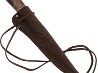 Нож Северный средний, сталь Х12 МФ, рукоять коричневая карельская береза, с откованным долом