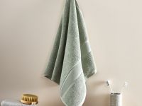 Полотенце махровое Классический/Classico, зеленое