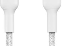 Кабель Belkin BoostCharge Braided USB-C - USB-C, 1 м, нейлон белый