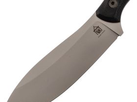 Кованый нож Канадец, сталь AUS-10Co, рукоять G10 черный