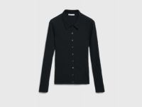 Кардиган в рубчик, Черный