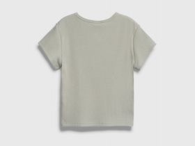 Футболка в рубчик для девочек, Зеленый