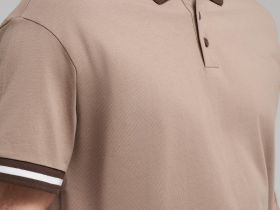 Поло свободного кроя из хлопкового джерси