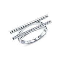 Серебряное кольцо с фианитами
