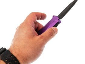 Автоматический нож Daggerr Кощей Purple, сталь D2, рукоять алюминий