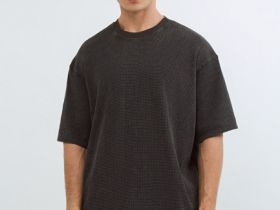 Футболка из структурной ткани, Серый