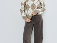 Вельветовые брюки, Коричневый