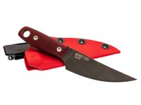 Нож Barmaley Knives Буратино, сталь AUS-10Co, рукоять Микарта, красный