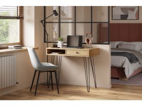 Письменный стол Крейн-3 90x50 Дуб Барбера/Черный