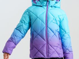 Куртка текстильная с полиуретановым покрытием для девочек