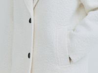 Длинное фактурное пальто, Бежевый