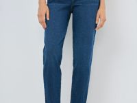 Джинсы Mom с высокой посадкой, Синий