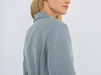 Жакет на запах с поясом, Серый