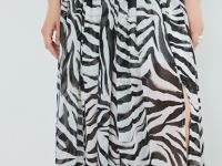 Юбка из шифона, Серый