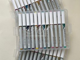 Набор маркеров акриловые Languo, 36 цветов, пластиковый бокс