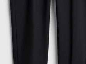 Зауженные прямые брюки, Черный