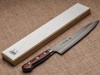 Нож Поварской 210 мм, Sakai Takayuki, сталь VG-10 Damascus 17 слоев, рукоять дерево Pakka