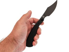 Нож Barmaley Knives Арахна боуи, сталь VG-10, рукоять кайдекс, черный
