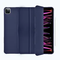 Чехол-книжка WIWU Classic II Case для Apple iPad 10.9"/11" (2018-2021) (полиуретан с подставкой) (GF-02) (темно-синий)