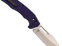 Складной нож Obertech ns-01 Drop point satin, сталь VG-10, рукоять G10, фиолетовый