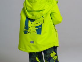 Куртка детская текстильная с полиуретановым покрытием для мальчиков (ветровка)