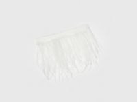 Манжеты из натуральных перьев, Белый