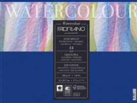 Блокнот-склейка для акварели Fabriano "Watercolour" 26х36 см 12 л 300 г