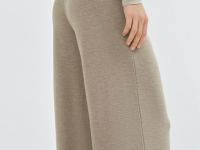 Прямые трикотажные брюки, Коричневый