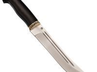 Нож Засапожный, сталь Х12МФ, рукоять граб, мельхиор