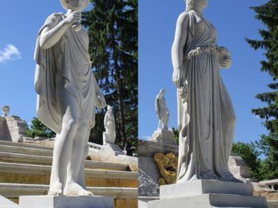 Статуи "Флора", "Меркурий"