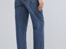 Джинсы Mom с высокой посадкой, Синий