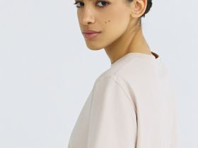 Футболка с принтом, Бежевый