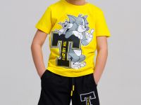 Комплект трикотажный для мальчиков: фуфайка (футболка), шорты