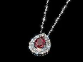Подвеска из белого золота с рубином э4780пд04210460