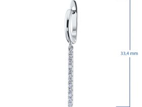 Серьги из белого золота с бриллиантами э4701сг01183500