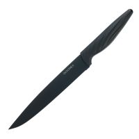 Нож кухонный филейный Okroshka Crouton 19.8 см, сталь 5cr15mov, рукоять пластик, черный