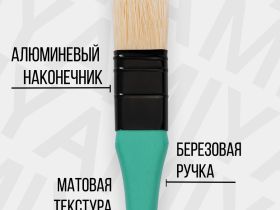 Набор кистей синтетика MIYA "Little Bird" 10 шт, голубые