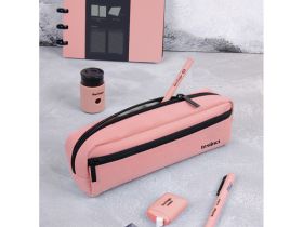 Пенал мягкий 1 отделение, 1 карман Berlingo "Instinct coral" 210*60*50 мм, полиэстер