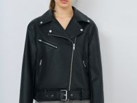 Косуха из искусственной кожи, Черный