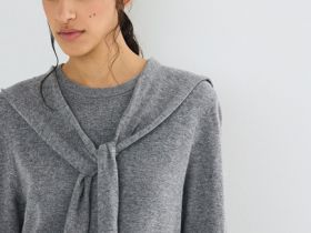 Джемпер с декором, Серый