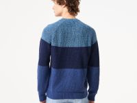 Мужской шерстяной свитер Lacoste в полоску