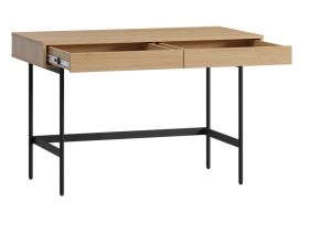 Письменный стол Эрлин-2 120x60 Дуб Барбера/Черный