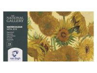 Набор акварели Talens "Van Gogh" National Gallery 12 цв в кюветах, металлическая коробка