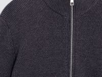 Кардиган на молнии с воротником-стойкой