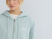 Толстовка на молнии с вышивкой, Зеленый