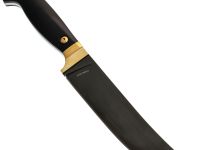 Нож Пчак Витязь Рустэм, сталь VG-10, рукоять G10/латунь, черный