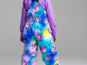 Комплект текстильный с полиуретановым покрытием для девочек: куртка, полукомбинезон