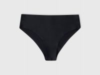 Бесшовные трусы со средней посадкой, Черный
